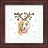 Framed 'Holiday Paws VI' border=