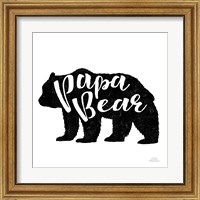 Framed 'Papa Bear' border=