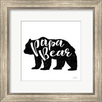 Framed 'Papa Bear' border=