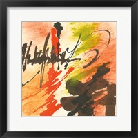 Graffiti Orange II Framed Print