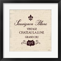 Framed 'Wine Tasting VI' border=