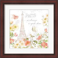 Framed 'Painting Paris III' border=