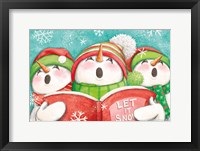 Let it Snow IV Eyes Open Framed Print