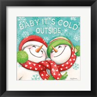 Let it Snow VI Eyes Open Framed Print