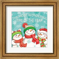 Framed 'Let it Snow VII Eyes Open' border=