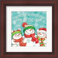 Framed 'Let it Snow VII Eyes Open' border=