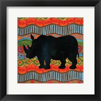 Framed 'African Animal IV' border=