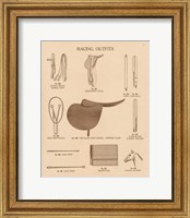 Framed 'Equine Riding Gear III v2' border=