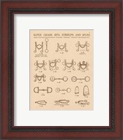 Framed 'Equine Riding Gear I v2' border=