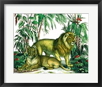 Framed 'Jungle Flair VI' border=