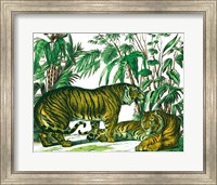 Framed 'Jungle Flair V' border=