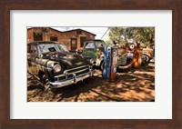 Framed Old Cars Trucks Route 66