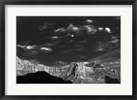 Framed Moon Over The Red Rocks Sedona Arizona 3