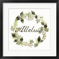 Wreath with Words III Framed Print