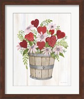 Framed Rustic Valentine Bushel Basket