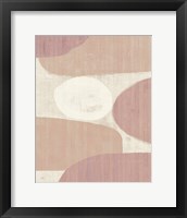 Framed 'Costa del Sol II Blush' border=