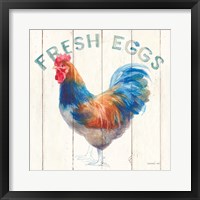 Framed Fresh Eggs Hen