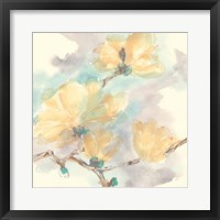 Magnolias in White II Framed Print