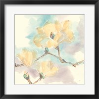 Magnolias in White I Framed Print