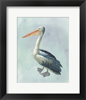 Framed 'Watercolor Beach Bird VI' border=