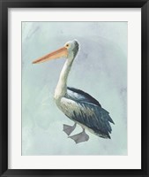 Framed 'Watercolor Beach Bird VI' border=