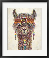 Hippie Llama II Framed Print