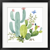 Happy Cactus IV Framed Print