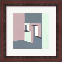 Framed 'Shadow of the Walls II' border=