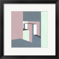 Framed 'Shadow of the Walls II' border=