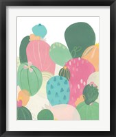 Framed 'Cactus Confetti II' border=