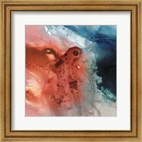 Framed 'Aqueous Drift I' border=