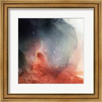 Framed 'Aqueous Drift II' border=