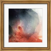 Framed 'Aqueous Drift II' border=