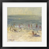 Framed Impasto Beach Day II