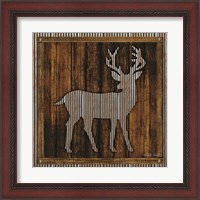 Framed 'Deer Silhouette II' border=