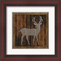 Framed 'Deer Silhouette II' border=