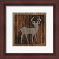 Framed 'Deer Silhouette II' border=