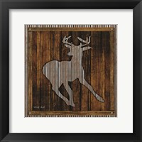 Deer Running II Framed Print