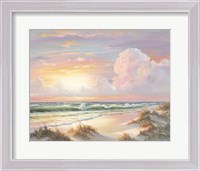 Framed Golden Sunset on Crystal Cove