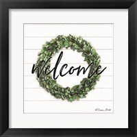 Framed Welcome Wreath