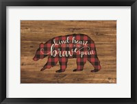 Brave Spirit Bear Framed Print