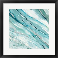 Silver Springs I Blue Green Framed Print