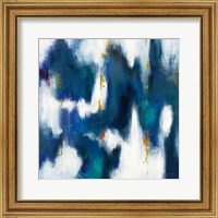 Framed 'Blue Texture II' border=