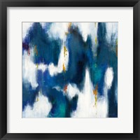 Framed 'Blue Texture II' border=