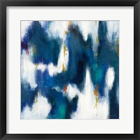 Blue Texture II Framed Print