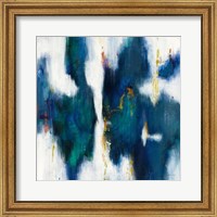 Framed 'Blue Texture I' border=