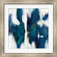 Framed 'Blue Texture I' border=