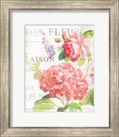 Framed 'Maison Des Fleurs IV' border=