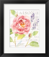 Framed 'Maison Des Fleurs III' border=