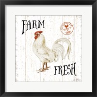 Framed 'Free Range Fresh III' border=